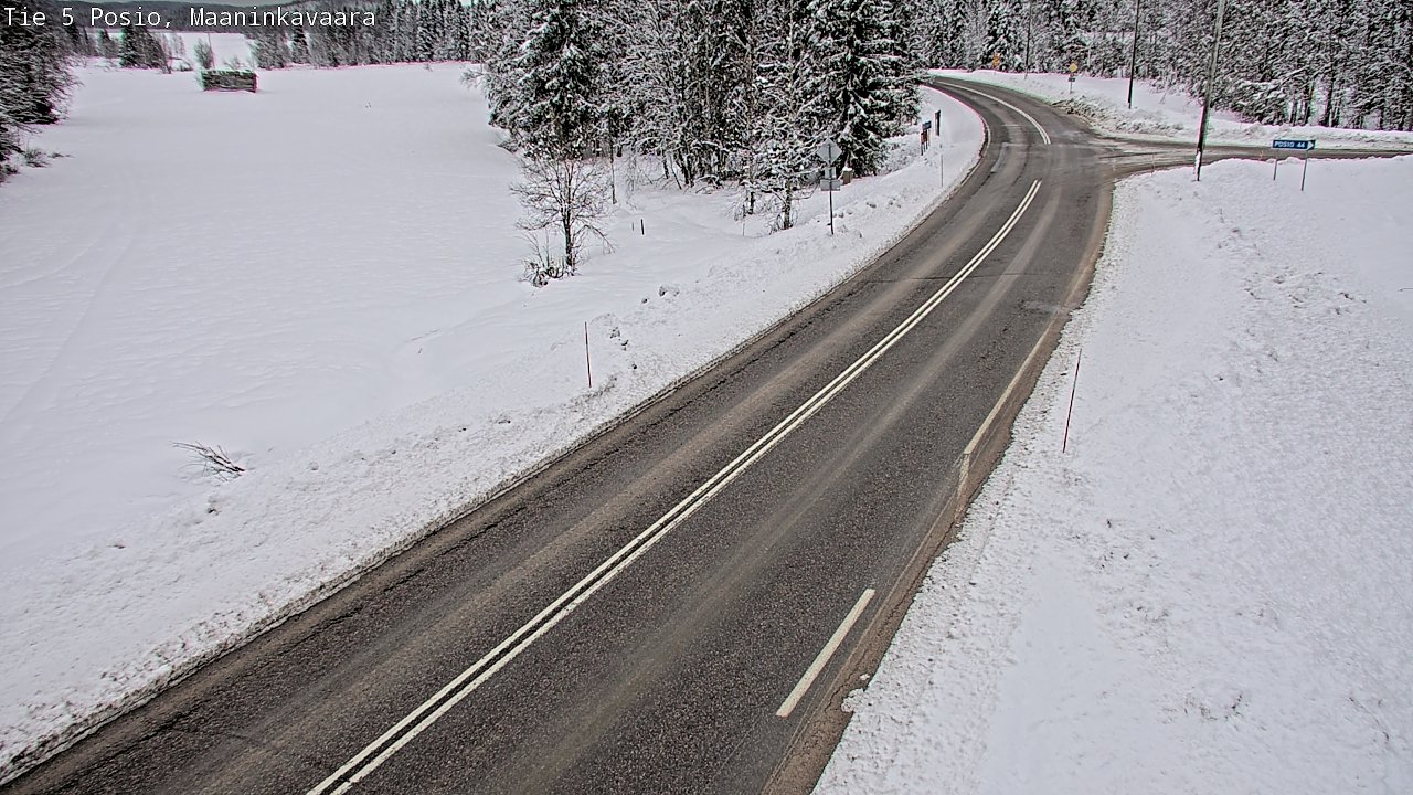 Kelikamerat Kuva Tie 5 Posio, Maaninkavaara, Posio, Lappi