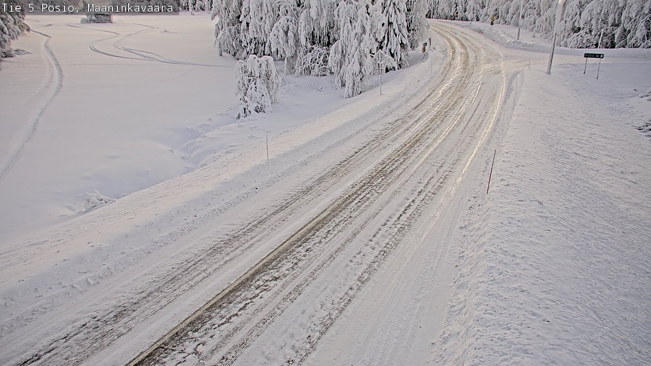 Kelikamerat Kuva Tie 5 Posio, Maaninkavaara, Posio, Lappi