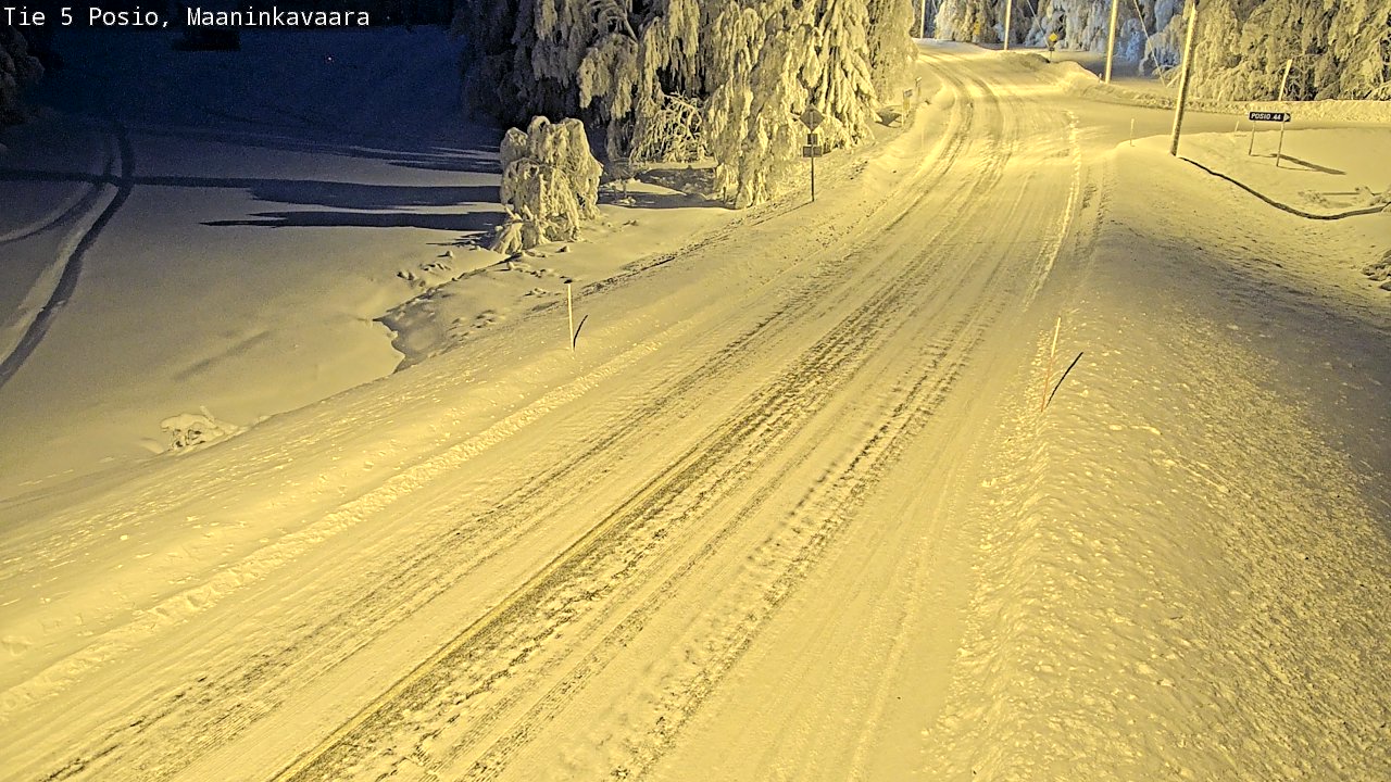 Kelikamerat Kuva Tie 5 Posio, Maaninkavaara, Posio, Lappi