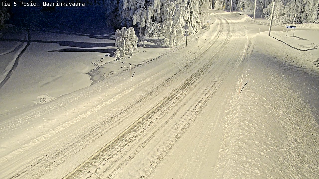 Kelikamerat Kuva Tie 5 Posio, Maaninkavaara, Posio, Lappi