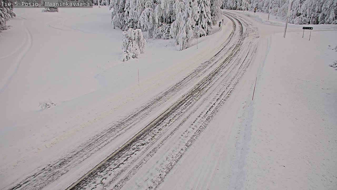 Kelikamerat Kuva Tie 5 Posio, Maaninkavaara, Posio, Lappi