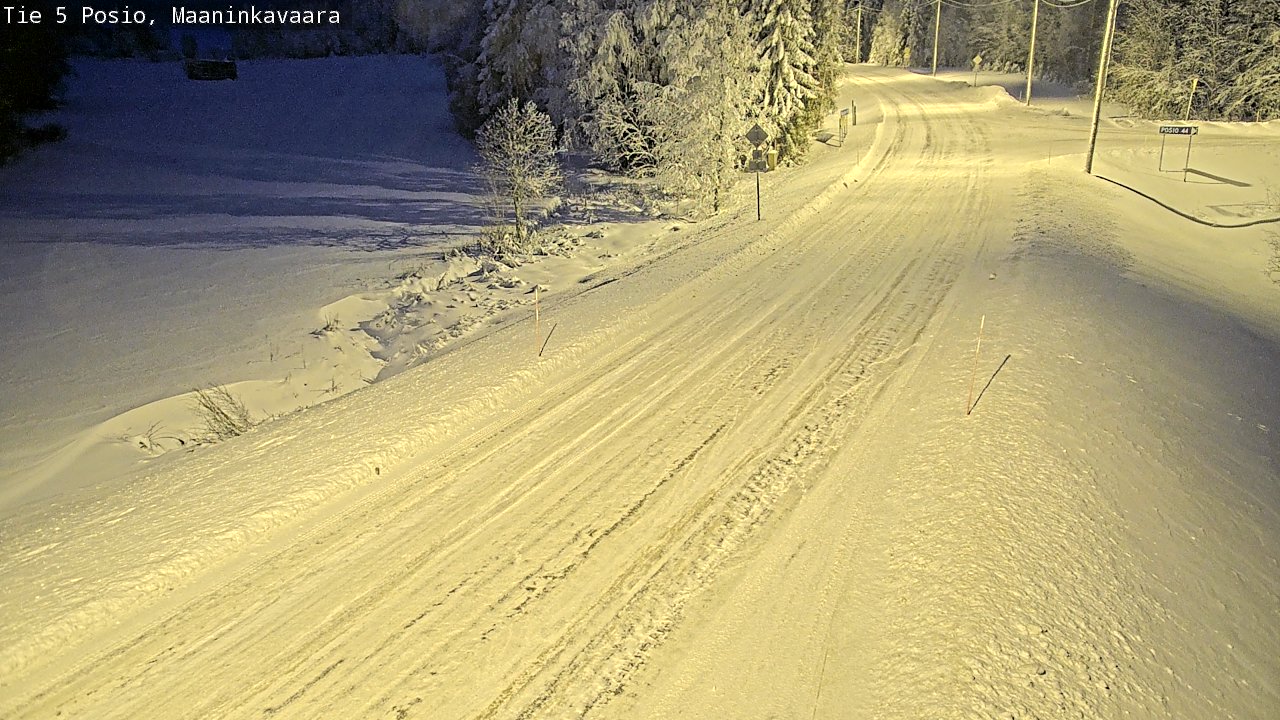 Kelikamerat Kuva Tie 5 Posio, Maaninkavaara, Posio, Lappi