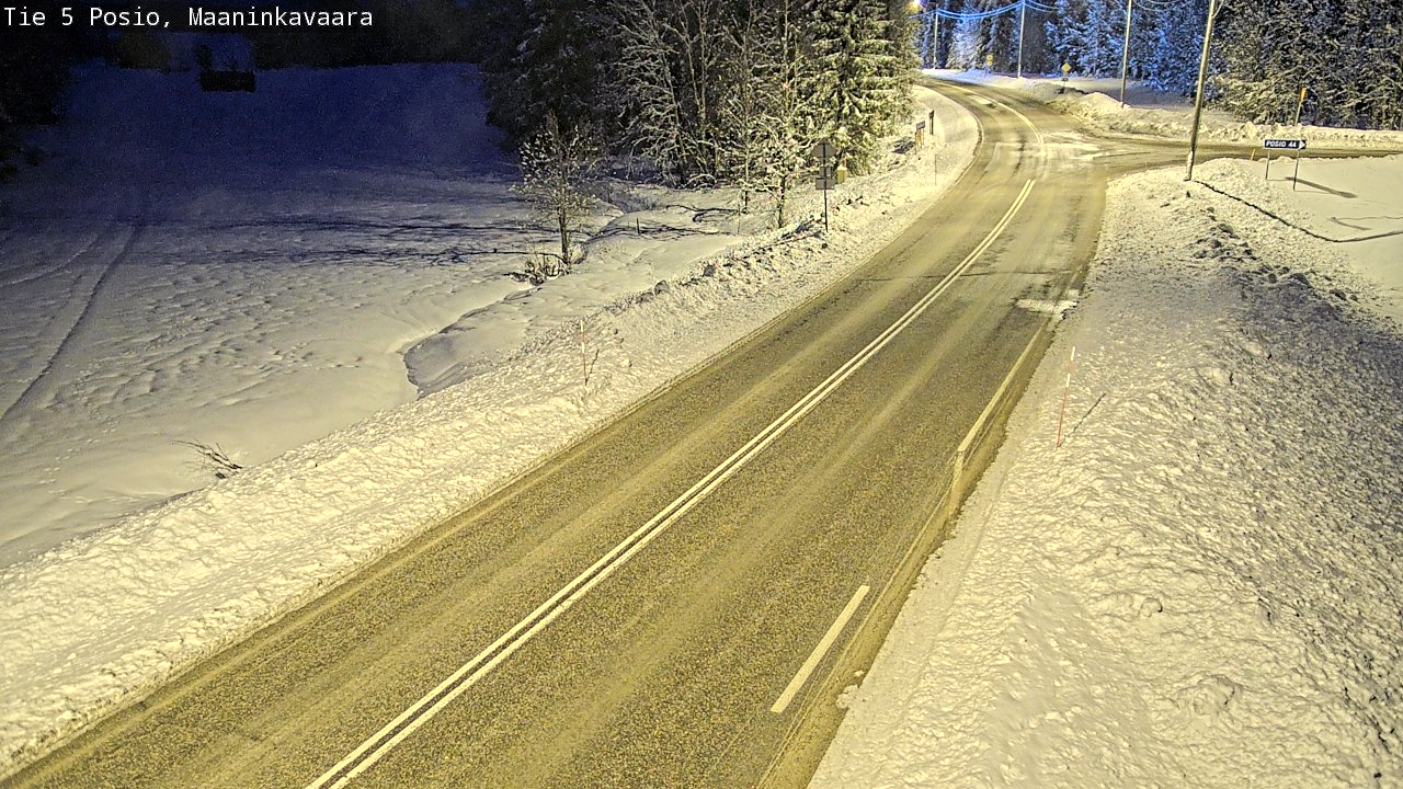 Kelikamerat Kuva Tie 5 Posio, Maaninkavaara, Posio, Lappi