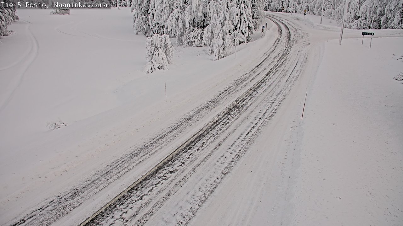 Kelikamerat Kuva Tie 5 Posio, Maaninkavaara, Posio, Lappi