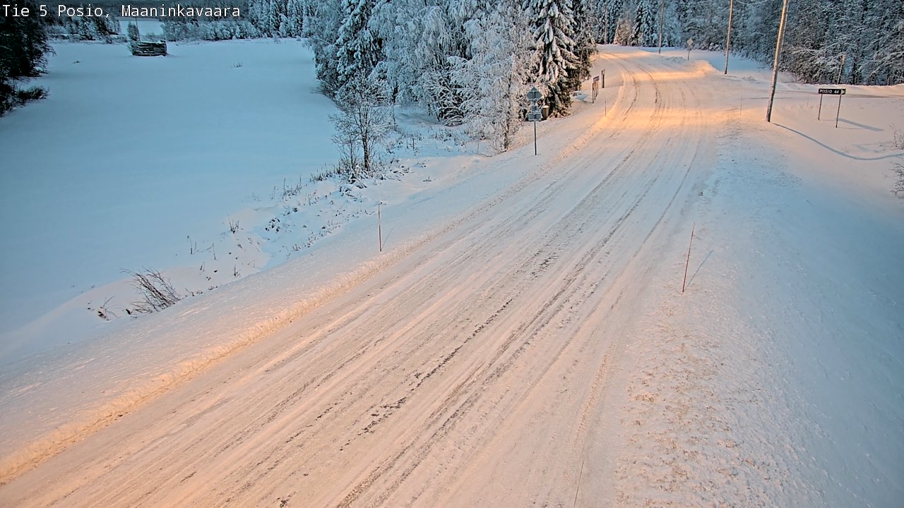 Kelikamerat Kuva Tie 5 Posio, Maaninkavaara, Posio, Lappi