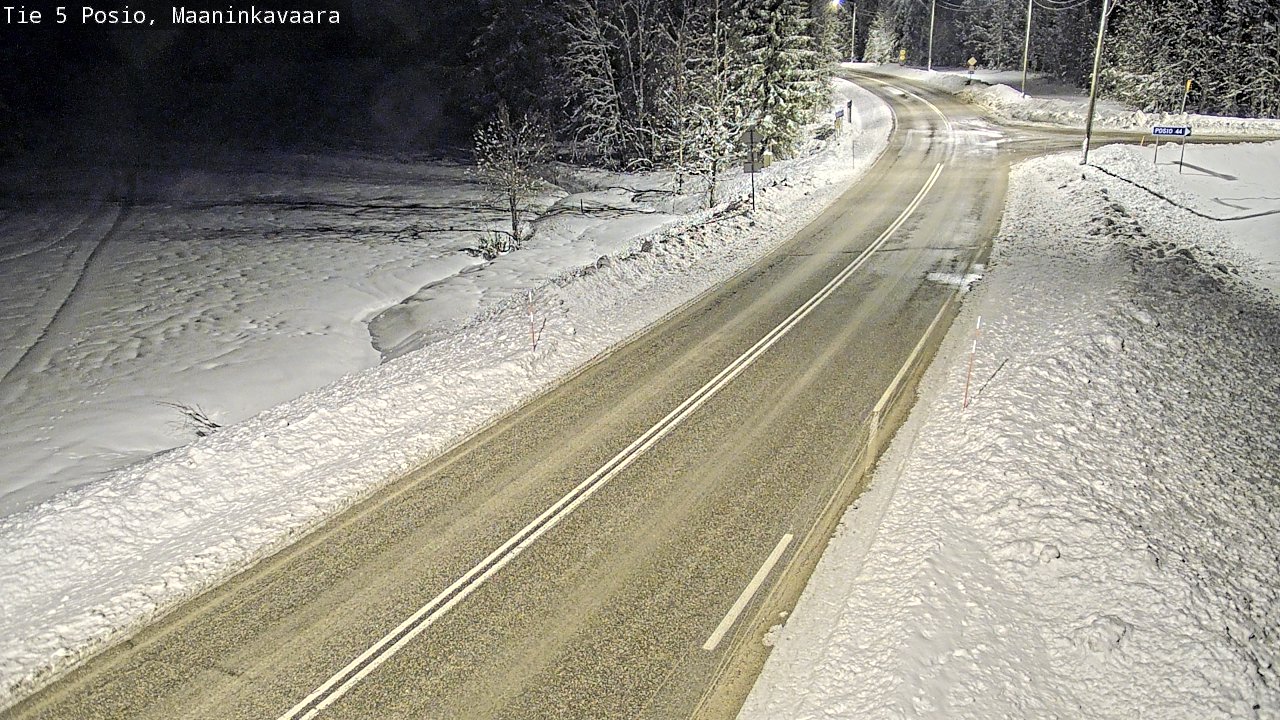 Kelikamerat Kuva Tie 5 Posio, Maaninkavaara, Posio, Lappi