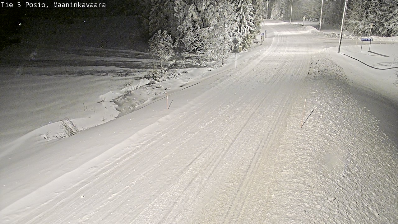 Weather Camera Image Road 5 Posio, Maaninkavaara, Posio, Lappi