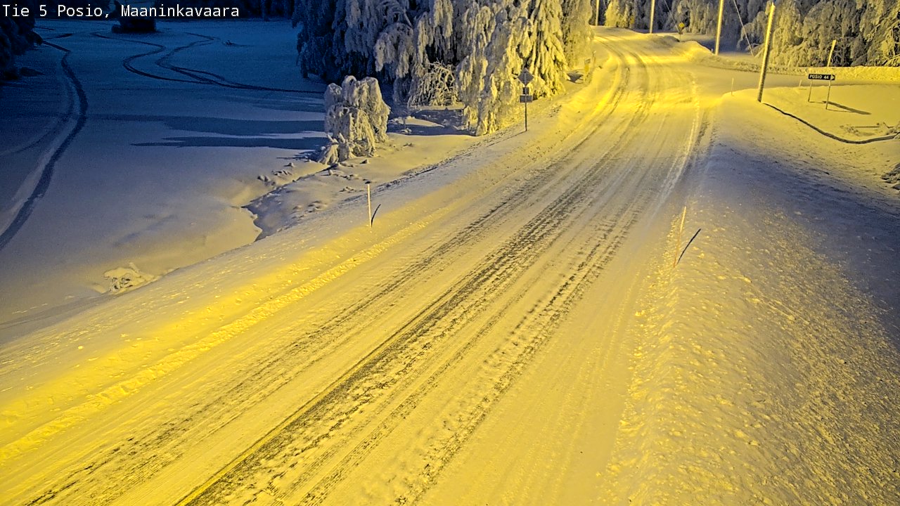 Kelikamerat Kuva Tie 5 Posio, Maaninkavaara, Posio, Lappi