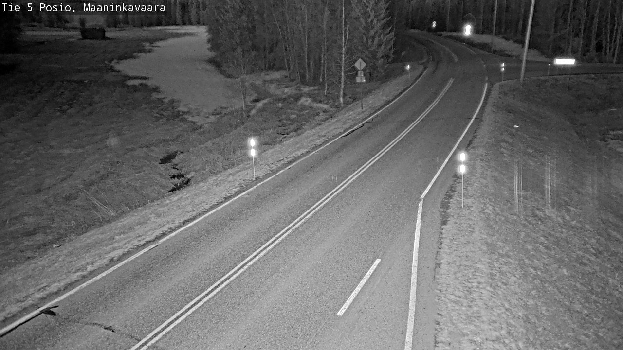 Weather Camera Image Väg 5 Posio, Maaninkavaara, Posio, Lappi