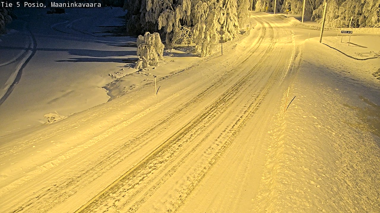 Kelikamerat Kuva Tie 5 Posio, Maaninkavaara, Posio, Lappi