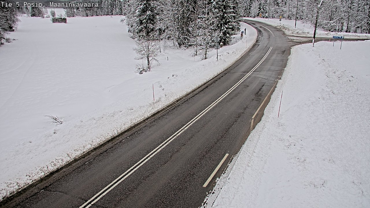 Kelikamerat Kuva Tie 5 Posio, Maaninkavaara, Posio, Lappi