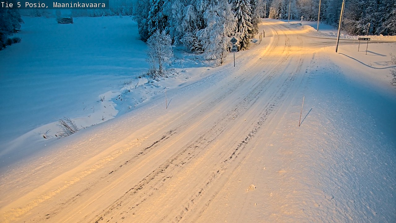 Weather Camera Image Road 5 Posio, Maaninkavaara, Posio, Lappi