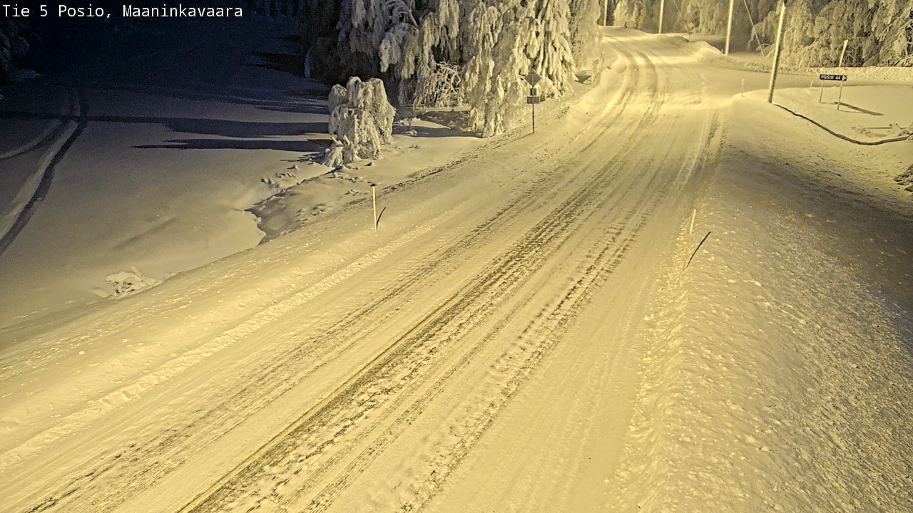 Kelikamerat Kuva Tie 5 Posio, Maaninkavaara, Posio, Lappi
