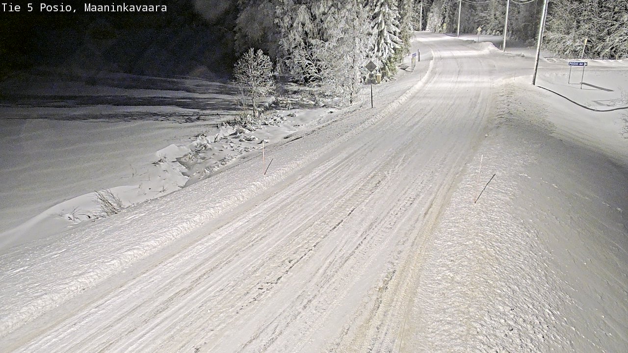 Kelikamerat Kuva Tie 5 Posio, Maaninkavaara, Posio, Lappi