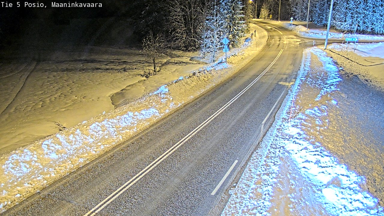 Kelikamerat Kuva Tie 5 Posio, Maaninkavaara, Posio, Lappi
