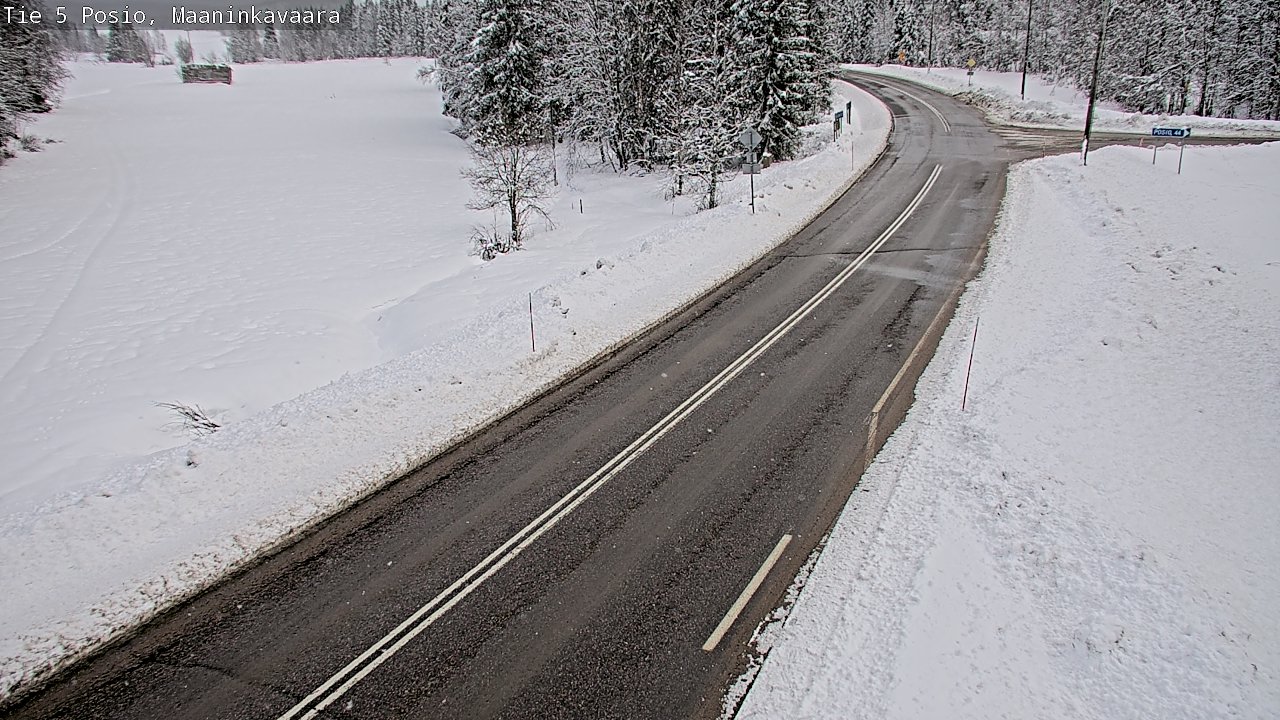 Kelikamerat Kuva Tie 5 Posio, Maaninkavaara, Posio, Lappi
