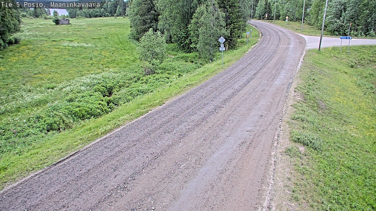 Weather Camera Image Väg 5 Posio, Maaninkavaara, Posio, Lappi