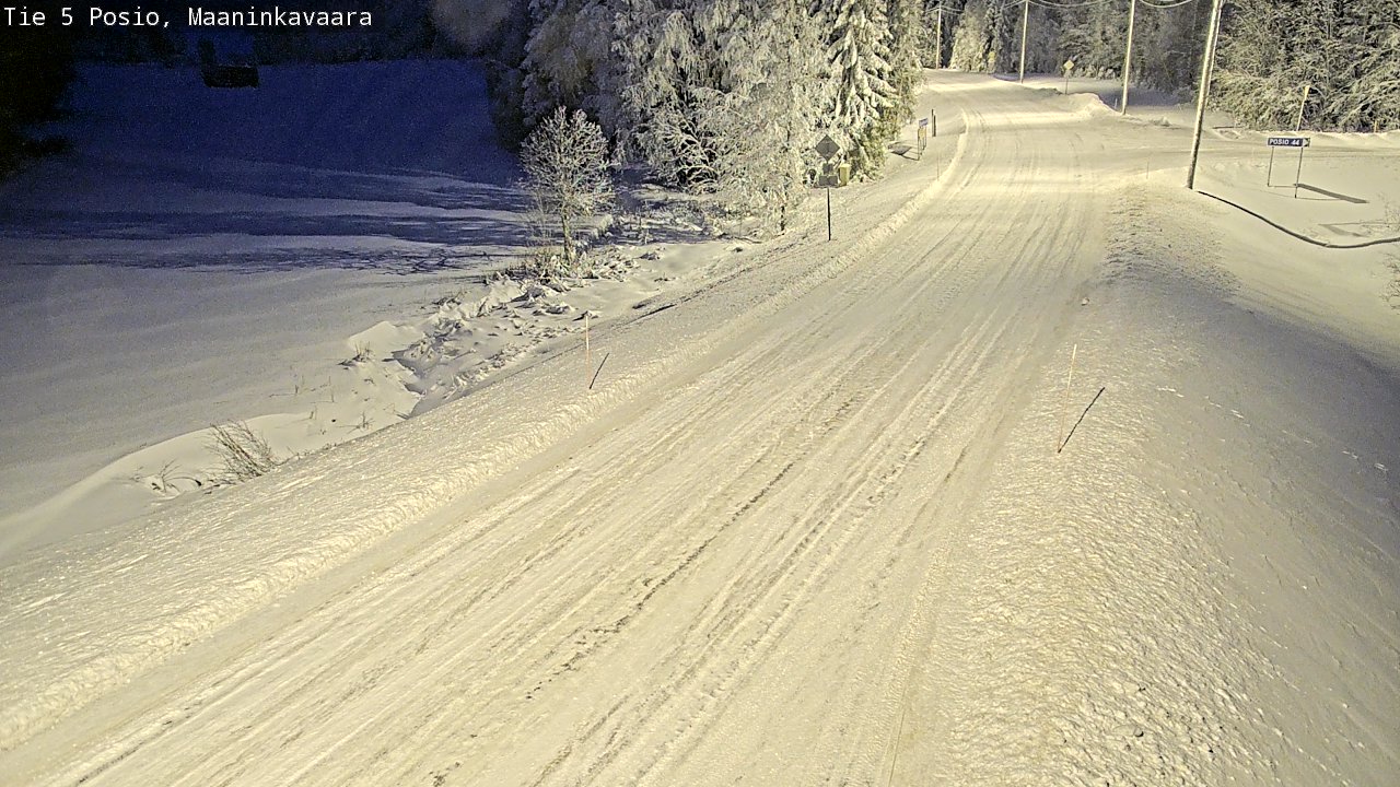 Kelikamerat Kuva Tie 5 Posio, Maaninkavaara, Posio, Lappi