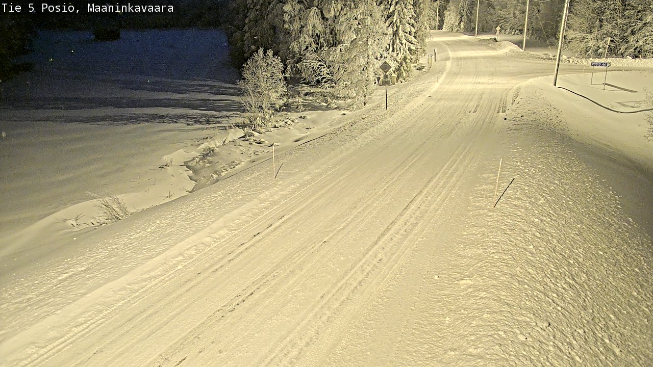 Weather Camera Image Road 5 Posio, Maaninkavaara, Posio, Lappi