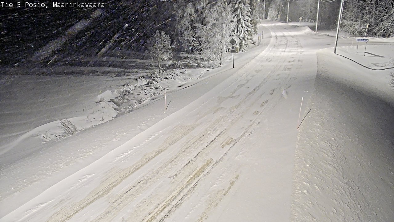 Kelikamerat Kuva Tie 5 Posio, Maaninkavaara, Posio, Lappi