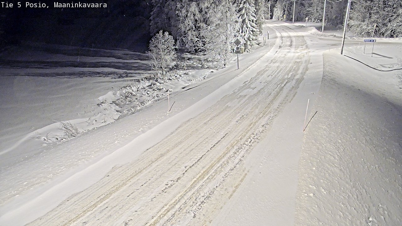 Kelikamerat Kuva Tie 5 Posio, Maaninkavaara, Posio, Lappi