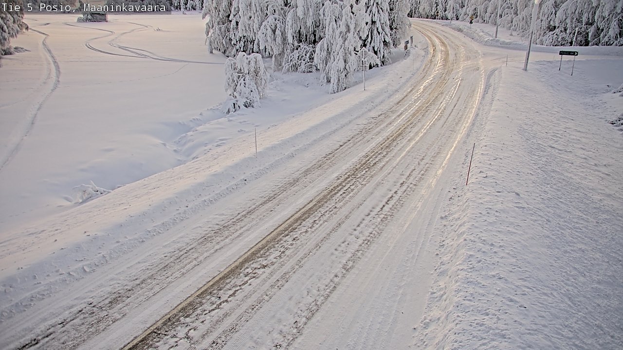 Kelikamerat Kuva Tie 5 Posio, Maaninkavaara, Posio, Lappi