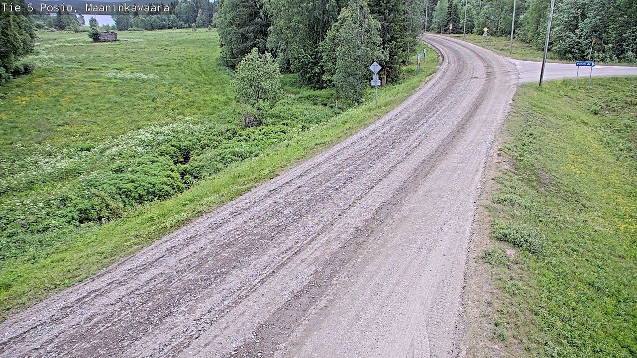 Kelikamerat Kuva Tie 5 Posio, Maaninkavaara, Posio, Lappi