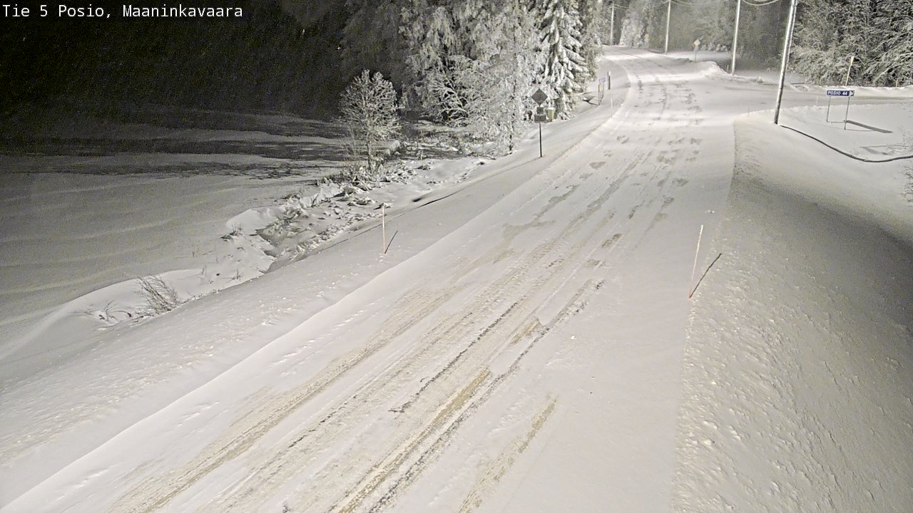Kelikamerat Kuva Tie 5 Posio, Maaninkavaara, Posio, Lappi