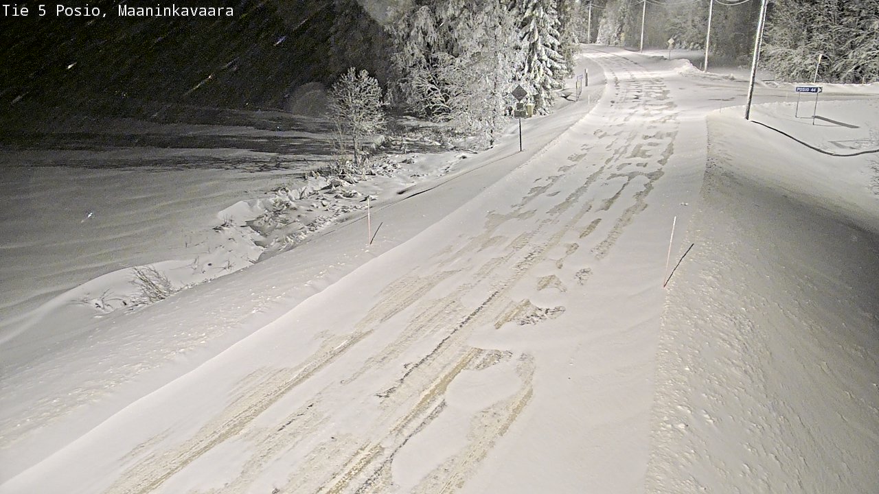 Kelikamerat Kuva Tie 5 Posio, Maaninkavaara, Posio, Lappi