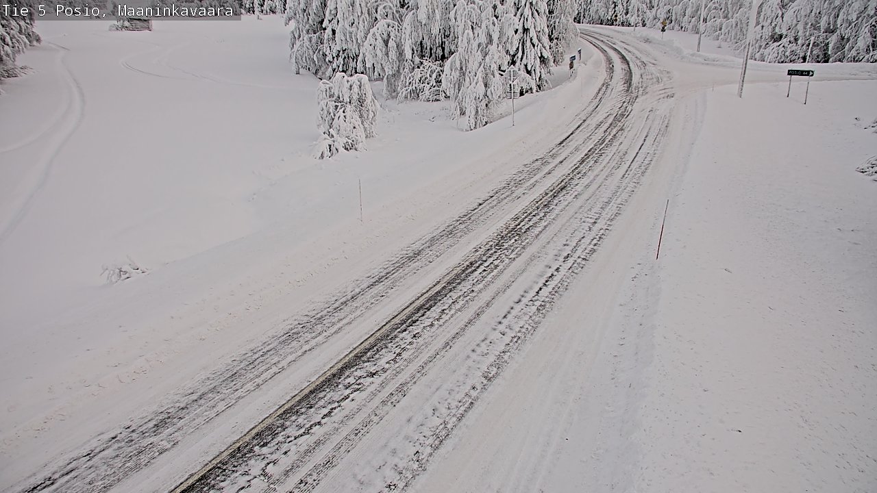 Kelikamerat Kuva Tie 5 Posio, Maaninkavaara, Posio, Lappi