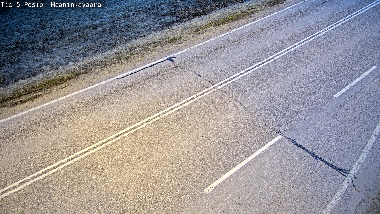 Weather Camera Image Väg 5 Posio, Maaninkavaara, Posio, Lappi