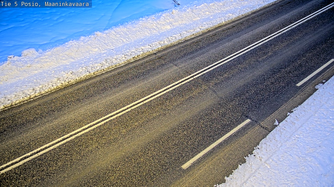 Kelikamerat Kuva Tie 5 Posio, Maaninkavaara, Posio, Lappi