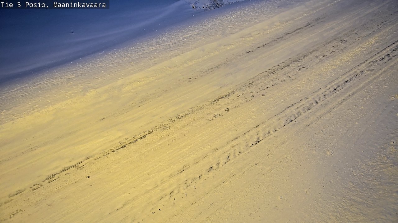 Weather Camera Image Väg 5 Posio, Maaninkavaara, Posio, Lappi
