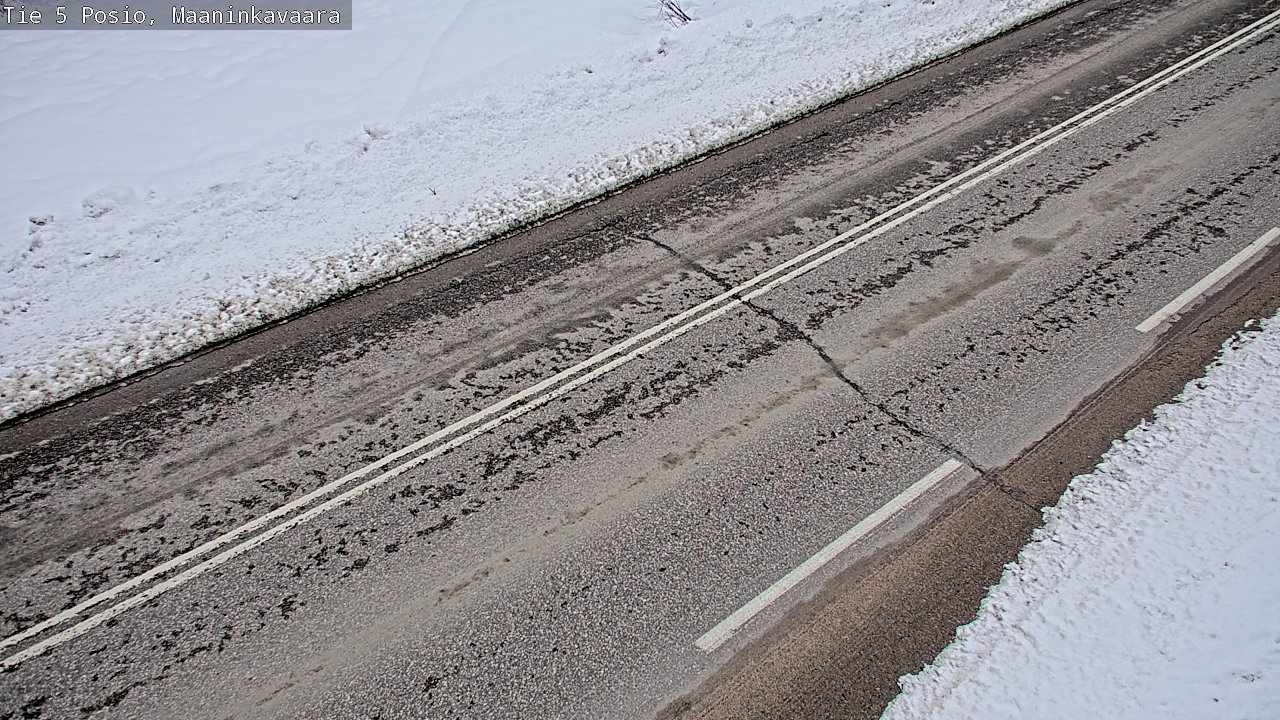 Weather Camera Image Väg 5 Posio, Maaninkavaara, Posio, Lappi