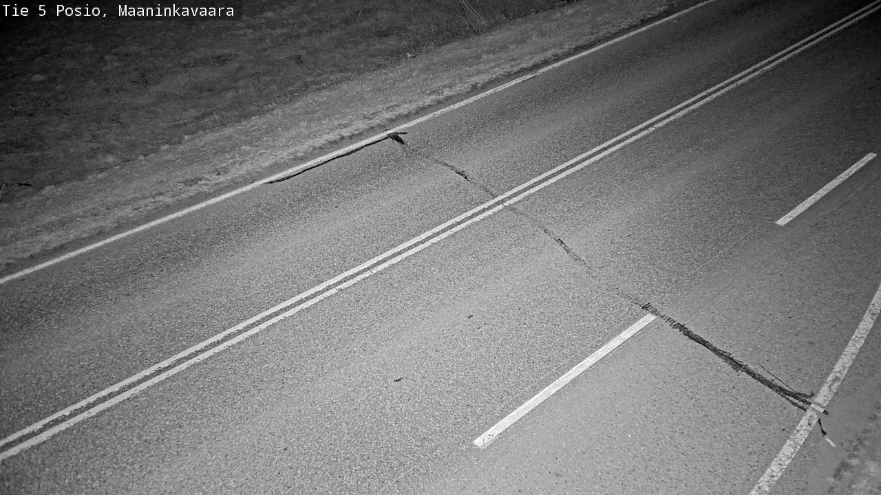 Weather Camera Image Väg 5 Posio, Maaninkavaara, Posio, Lappi