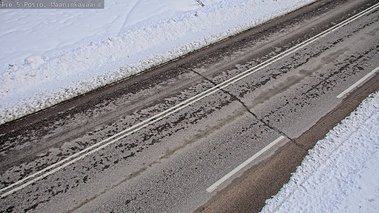 Weather Camera Image Väg 5 Posio, Maaninkavaara, Posio, Lappi