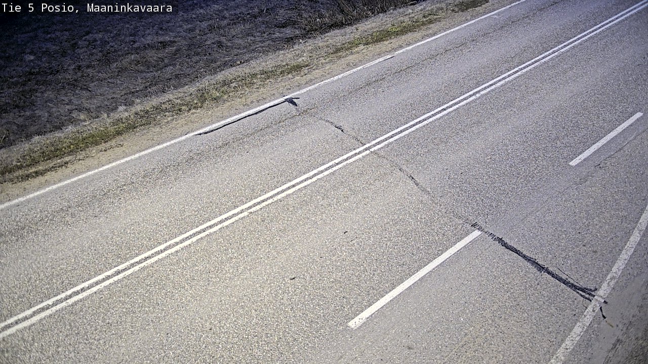 Weather Camera Image Väg 5 Posio, Maaninkavaara, Posio, Lappi