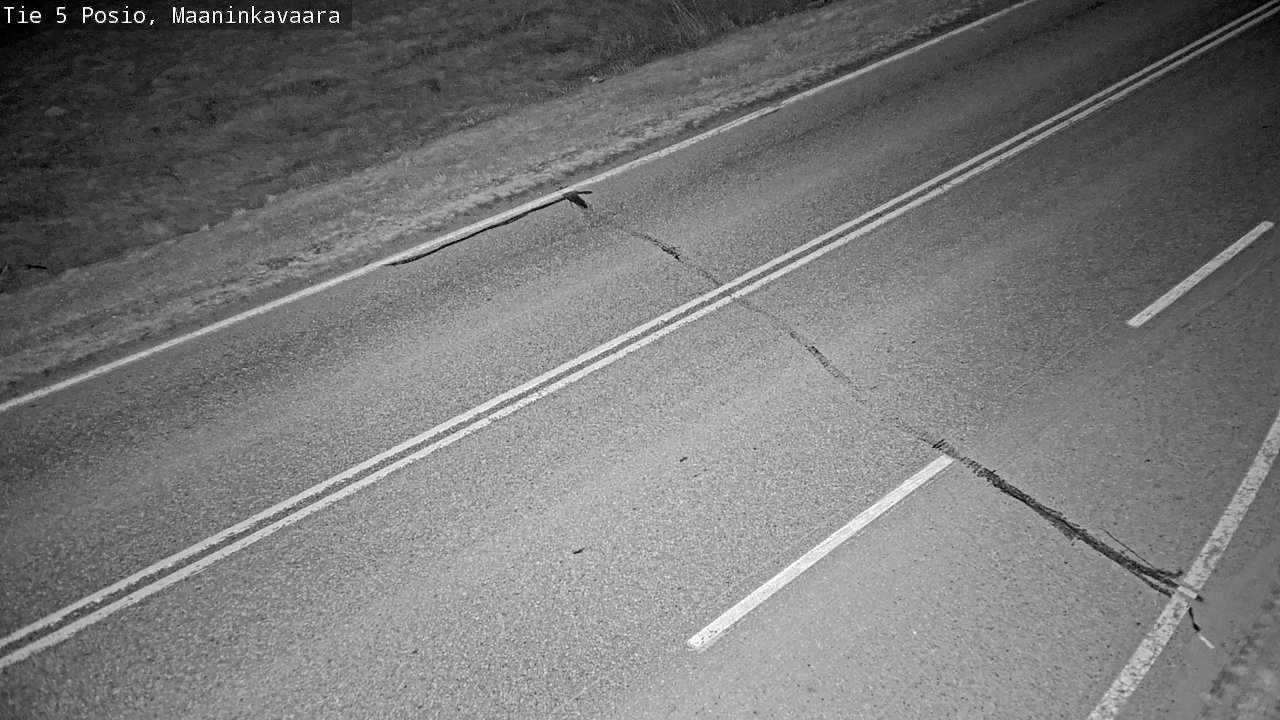 Weather Camera Image Väg 5 Posio, Maaninkavaara, Posio, Lappi