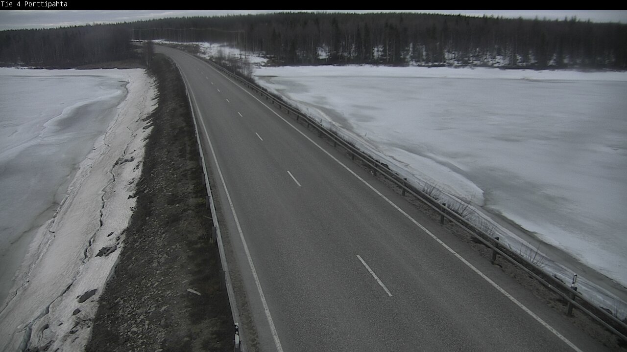 Weather Camera Image Väg 4 Sodankylä, Porttipahta, Sodankylä, Lappi