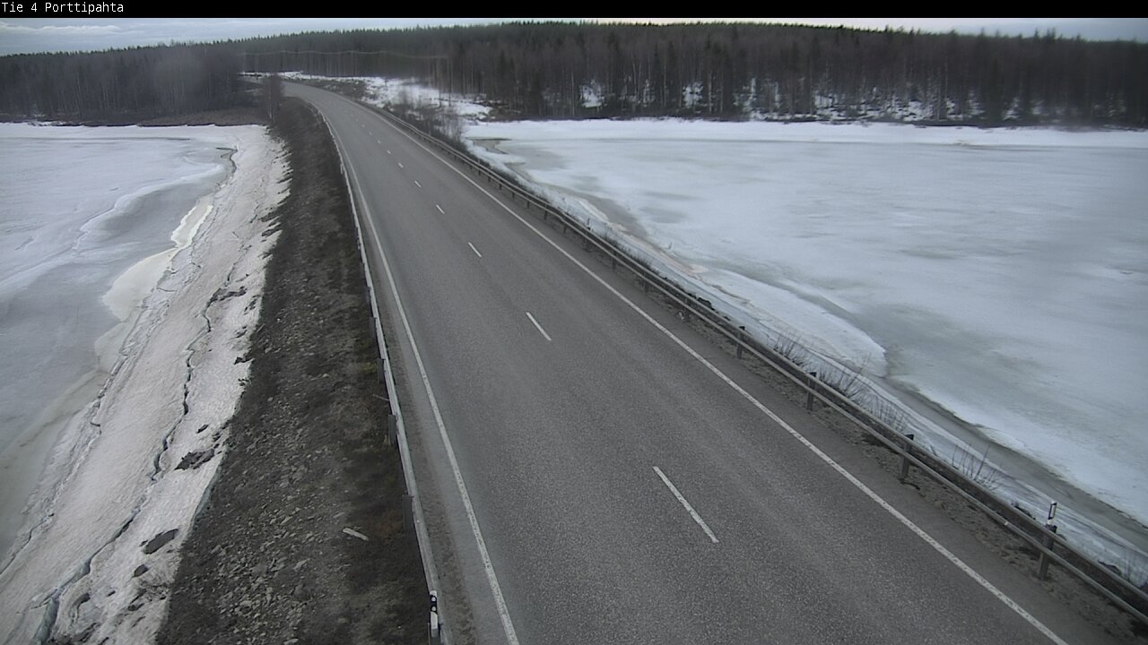 Weather Camera Image Väg 4 Sodankylä, Porttipahta, Sodankylä, Lappi