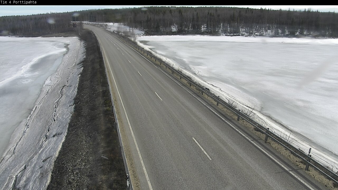 Weather Camera Image Väg 4 Sodankylä, Porttipahta, Sodankylä, Lappi