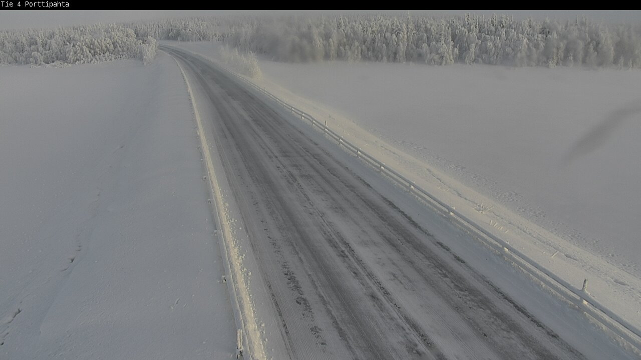 Weather Camera Image Road 4 Sodankylä, Porttipahta, Sodankylä, Lappi