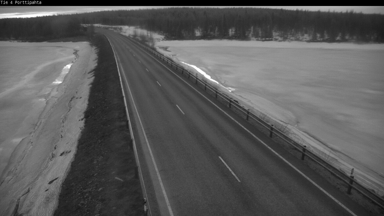 Weather Camera Image Väg 4 Sodankylä, Porttipahta, Sodankylä, Lappi