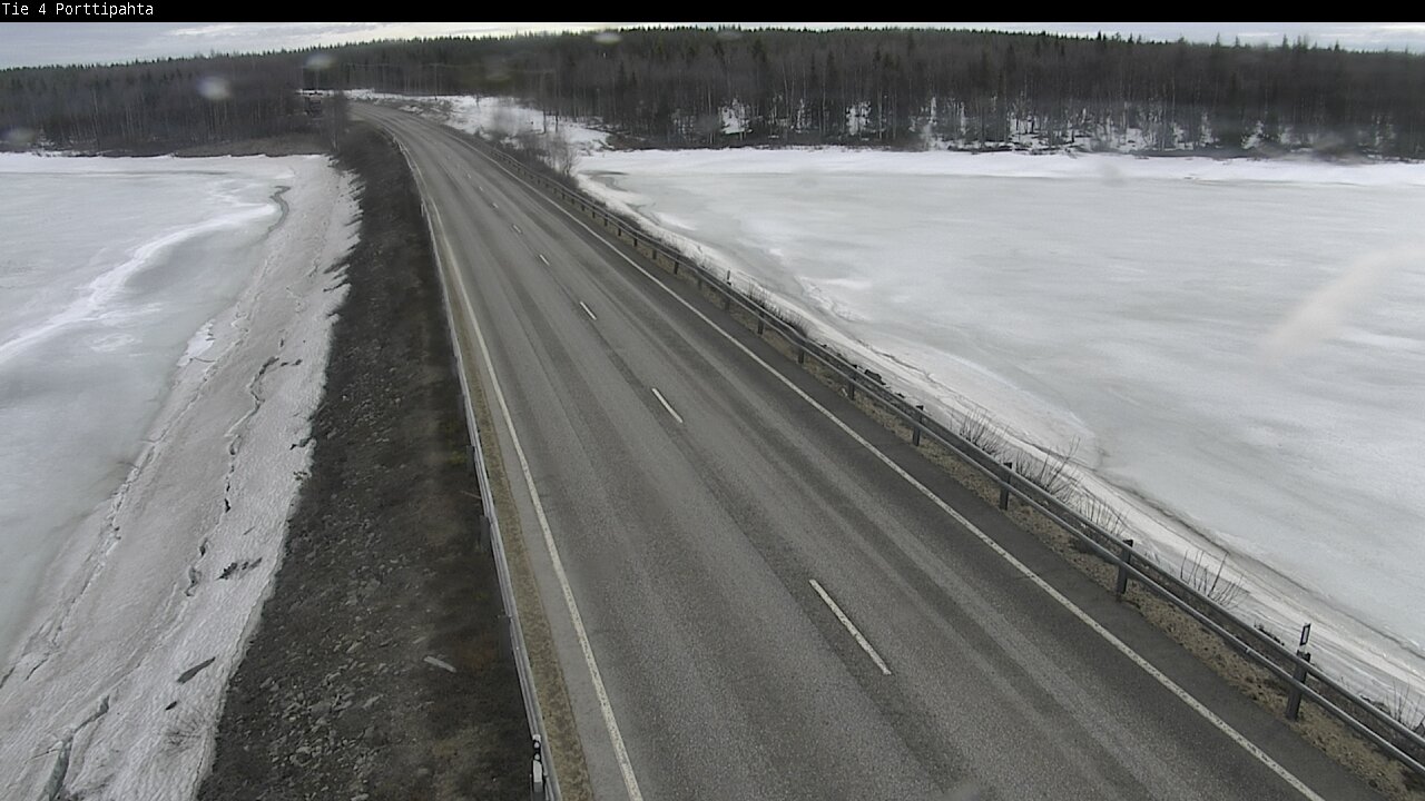 Weather Camera Image Väg 4 Sodankylä, Porttipahta, Sodankylä, Lappi