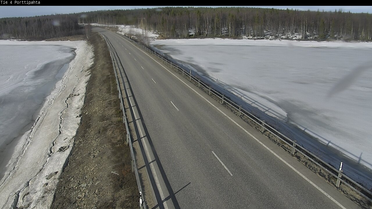 Weather Camera Image Väg 4 Sodankylä, Porttipahta, Sodankylä, Lappi