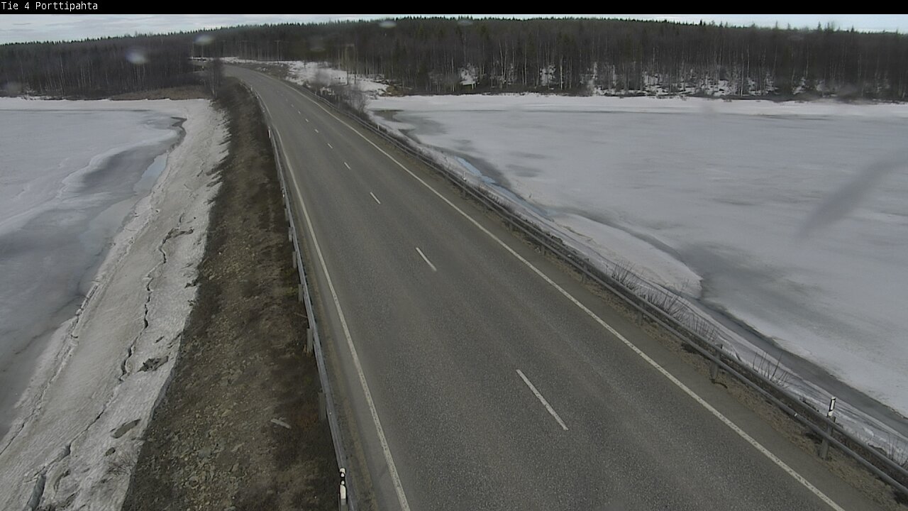Weather Camera Image Väg 4 Sodankylä, Porttipahta, Sodankylä, Lappi
