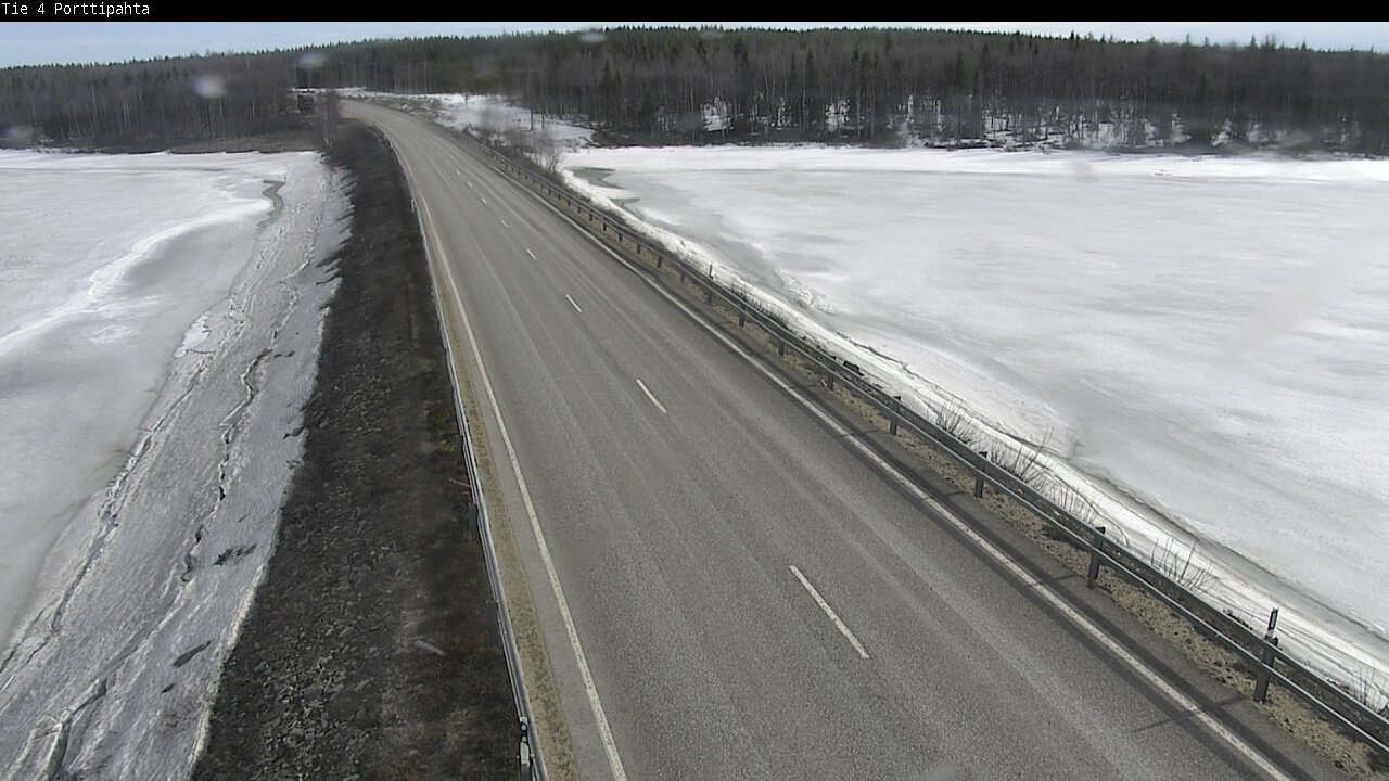 Weather Camera Image Väg 4 Sodankylä, Porttipahta, Sodankylä, Lappi