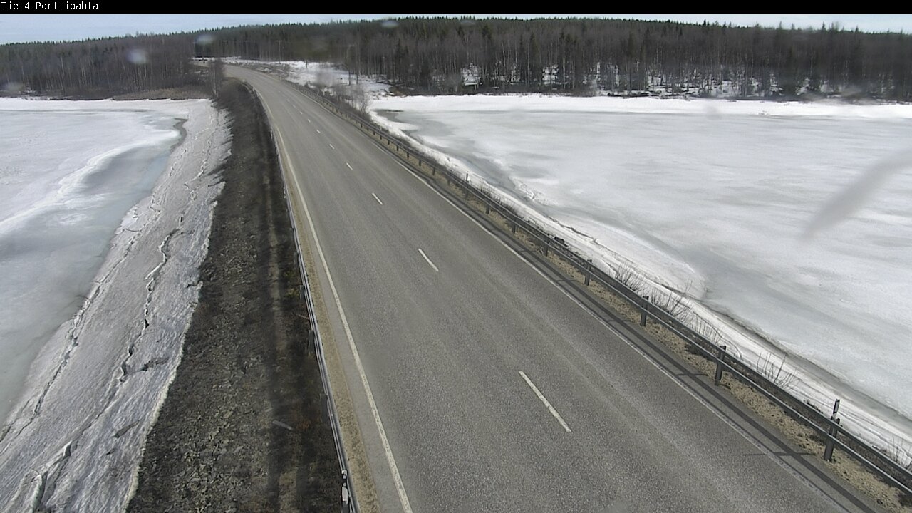 Weather Camera Image Väg 4 Sodankylä, Porttipahta, Sodankylä, Lappi