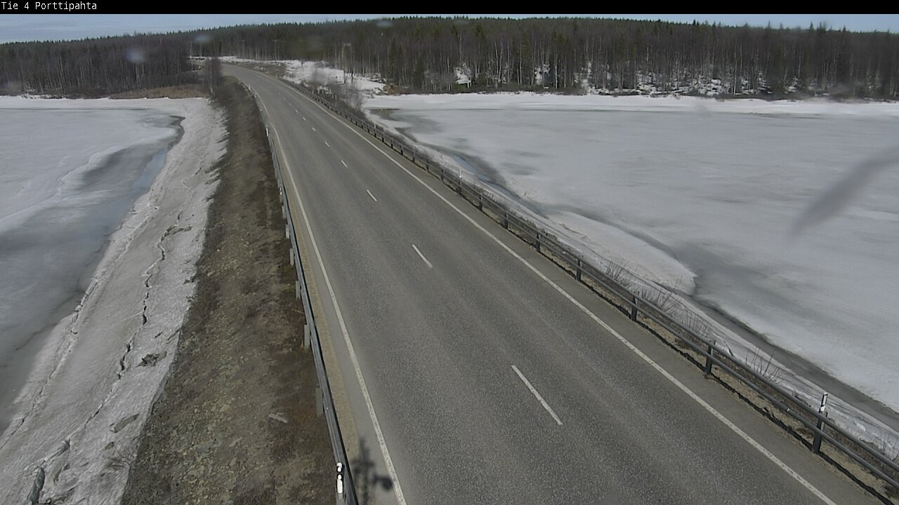 Weather Camera Image Väg 4 Sodankylä, Porttipahta, Sodankylä, Lappi