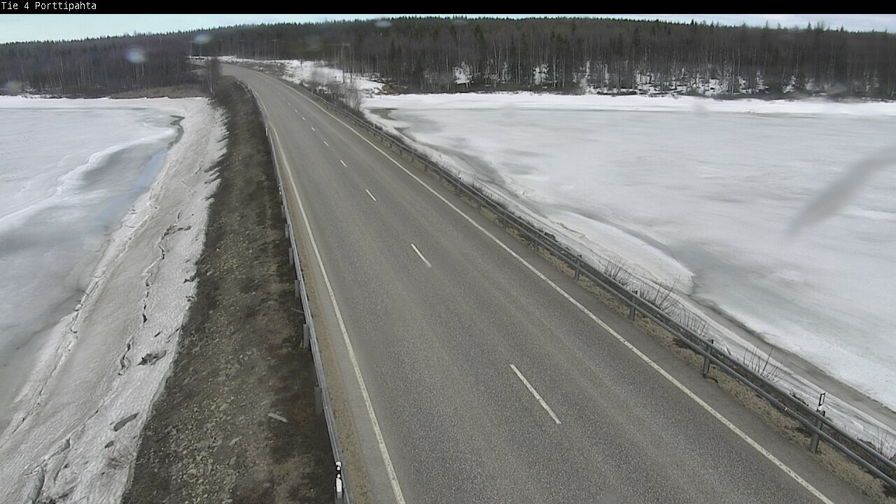 Weather Camera Image Väg 4 Sodankylä, Porttipahta, Sodankylä, Lappi